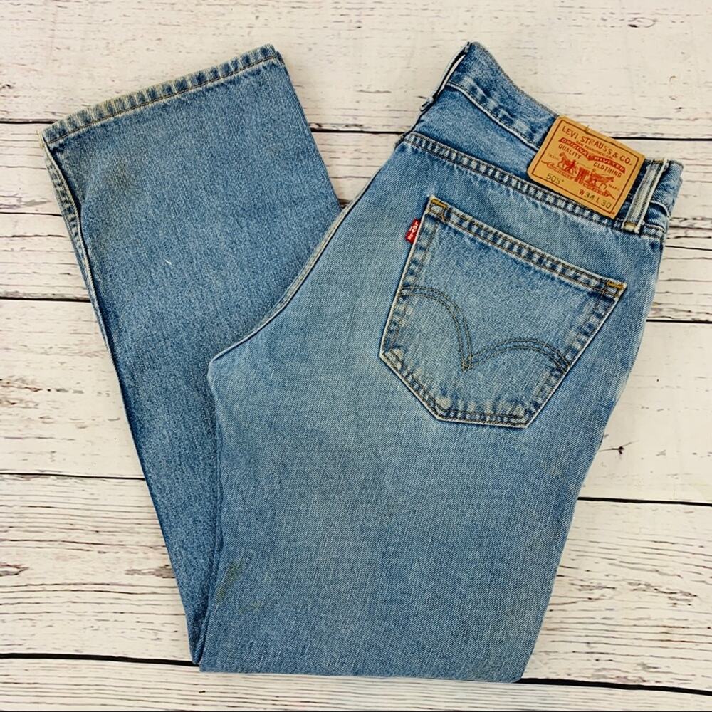 Levi's 505 Men's straight fit cotton worn soft